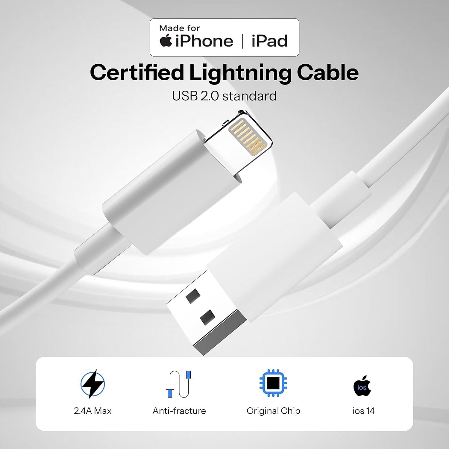 Apple USB to Lightning Cable, iPhone & iPad