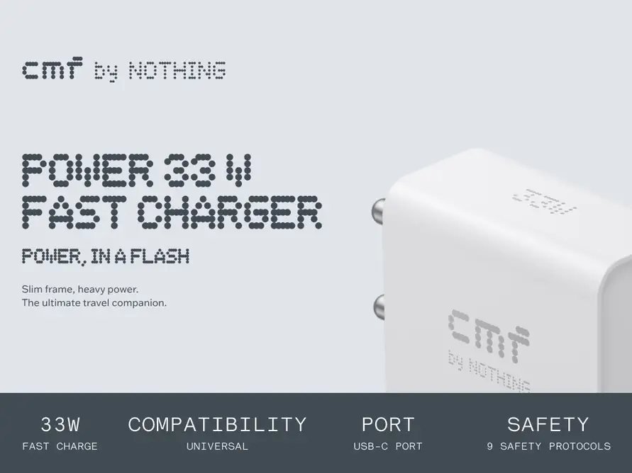 CMF by Nothing 33W Type-C Power Fast Charger Adapter